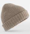 BB389 B389 Beechfield Stonefell Beanie Light Brown Marl colour image